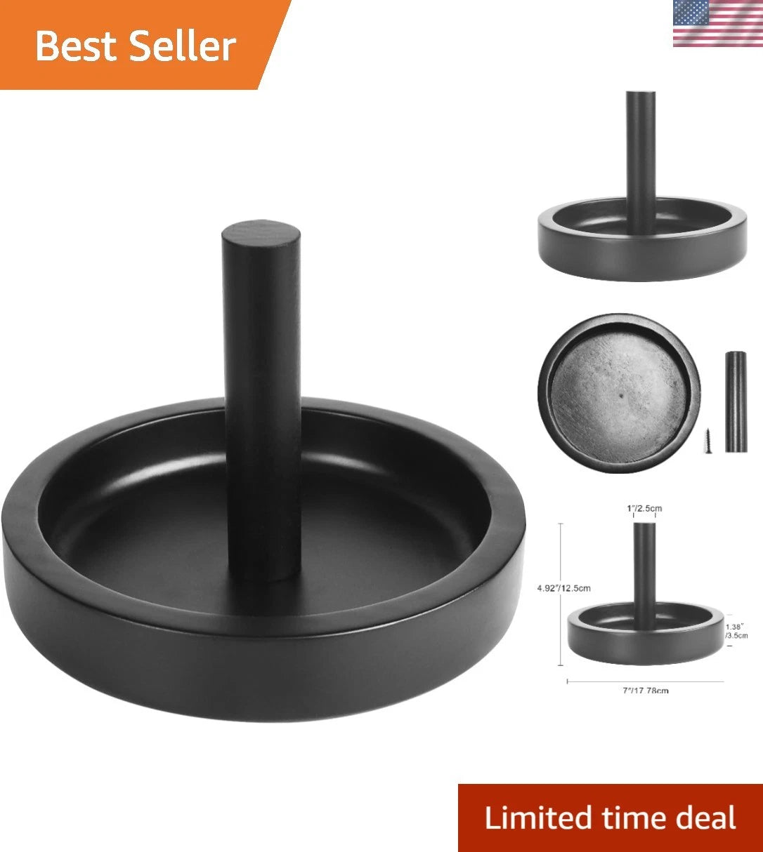 Wood Cone Talc Bowl with Chalk Holder for Billiard Excellence
