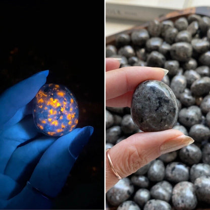 10Pcs Natural Yooperlite UV Fluorescent Glowing Fire Rocks