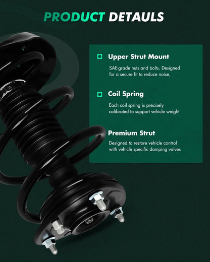2X Struts with Coil Springs for Honda Accord (2013-2017)