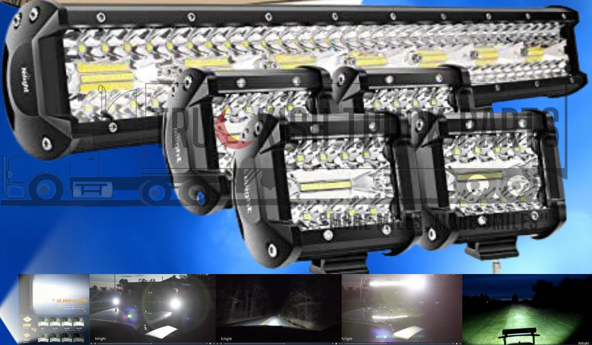 2X 20 Inch 126W Spot Flood Combo LED Light Bar for ZH003