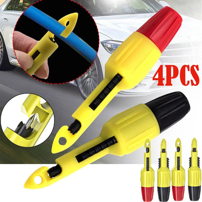 Set of 4 Wire Piercing Puncture Probe Test Clips with 2mm/4mm Jack