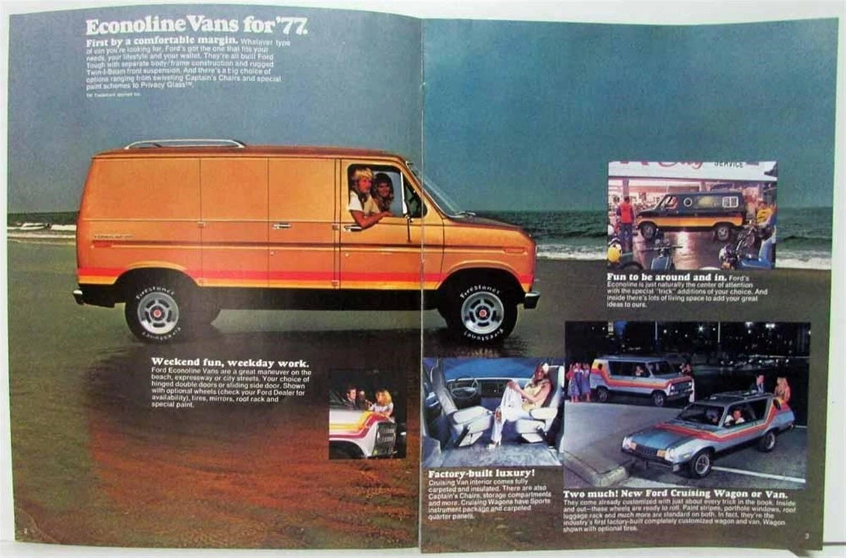 Sales Brochure for 1977 Ford Econoline Chateau Standard Cargo Van