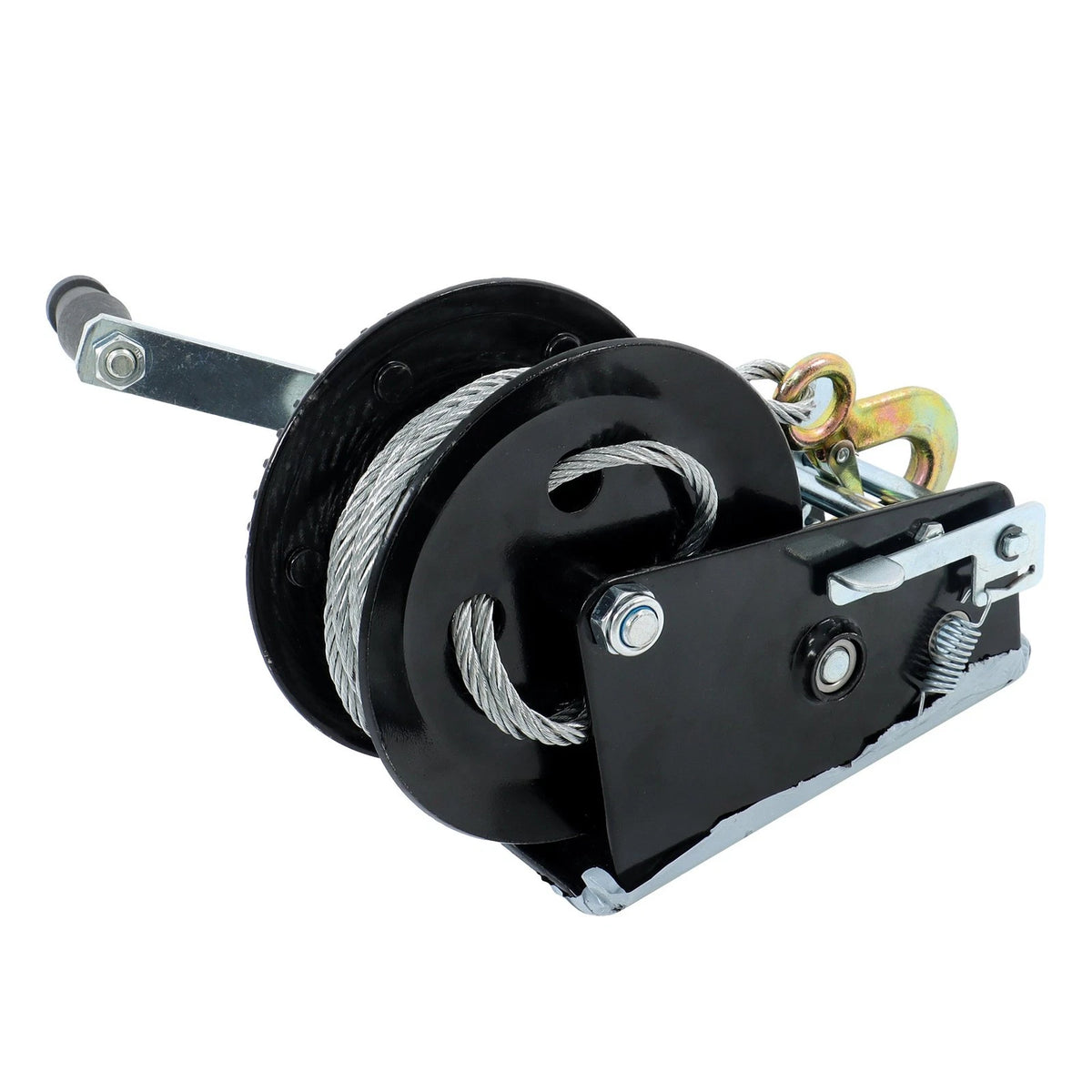 3500lbs Winch Steel Polyester 33ft Bidirectional Ratchet Hook