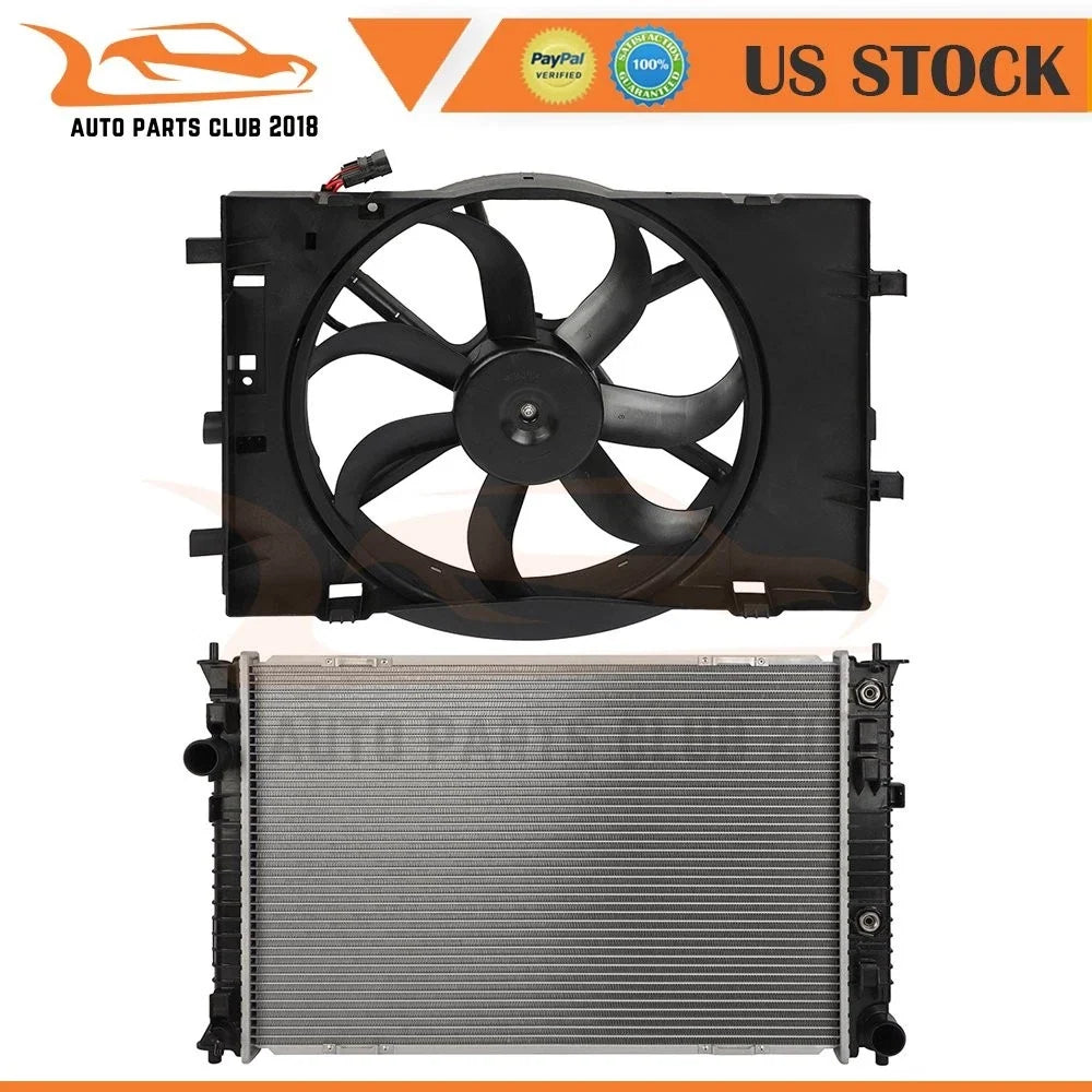 Radiator with Cooling Fan Assembly for Mercury Milan 2006-2009