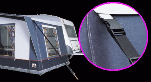 Awning Integrated Tie Down Strap Kit for Caravan