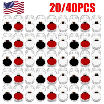 20 PCS Mixed Plastic Crystal Jewelry Ring Display Box