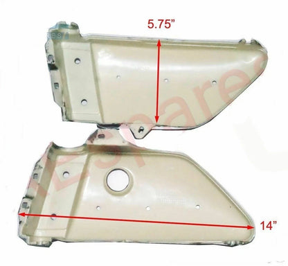 Side Panel Set for Yamaha RX100 (1985–1996) Silver Plastic