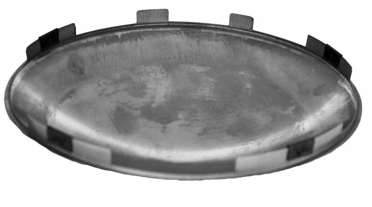 Set of 2 Front Hub Caps for Universal Fit Dome Stainless Steel #10762