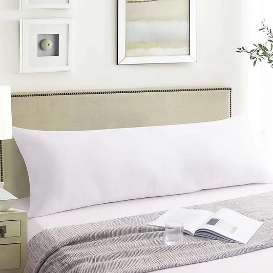 Cooling Cotton Body Pillow Insert for Side Sleeper (Full Size)