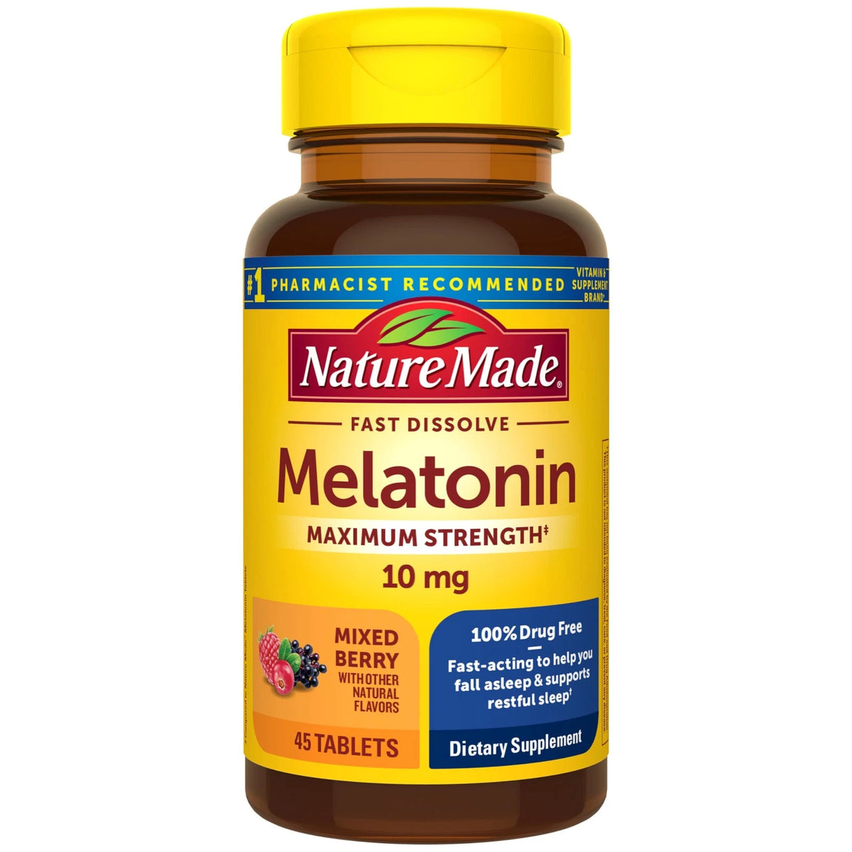 Melatonin 10mg Fast Dissolve for Sleep Support (Pack of 1)