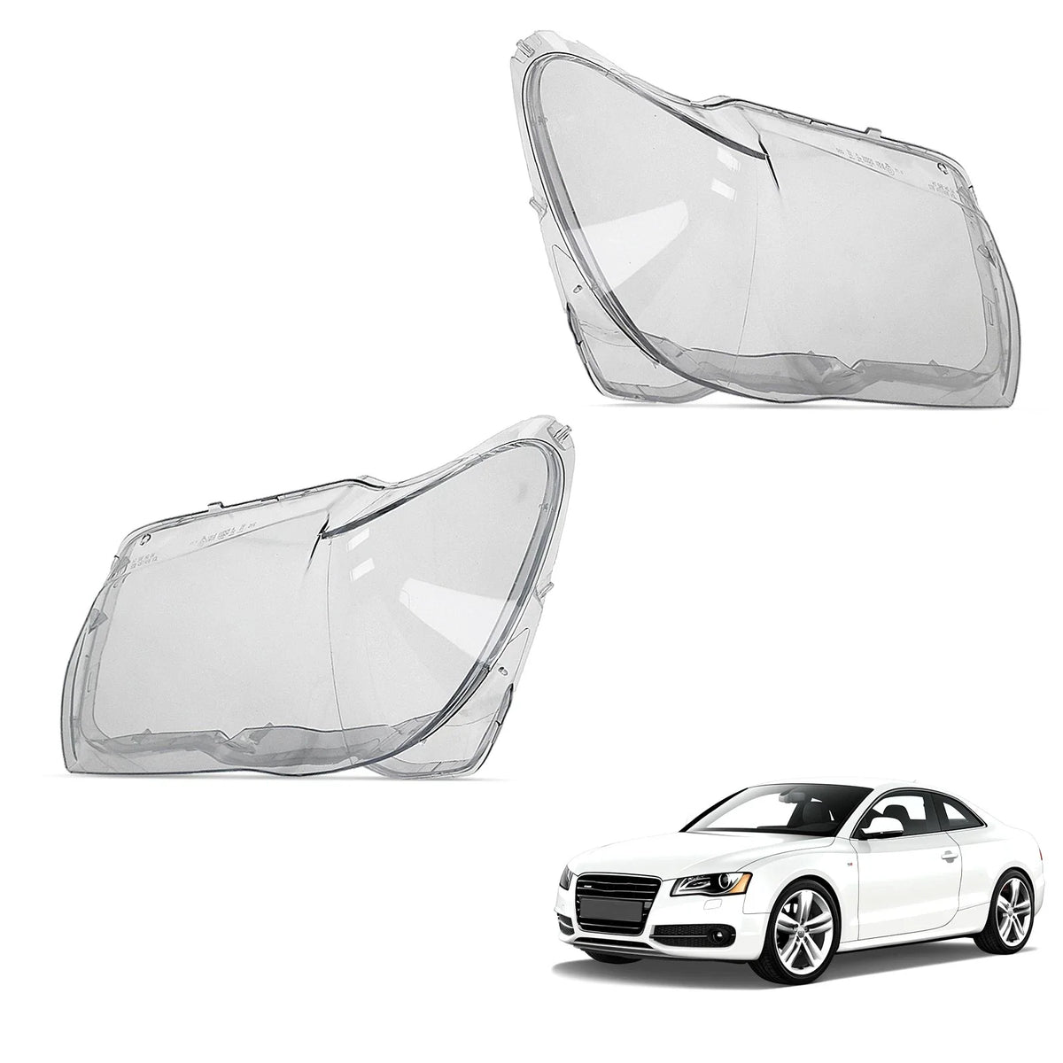 Headlight Lens Cover Clear for BMW E66 Left Right Front 2005-2008