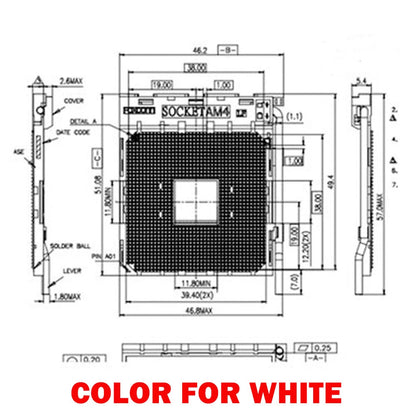 Socket for AMD AM4 Motherboard Repair (BGA Hot)