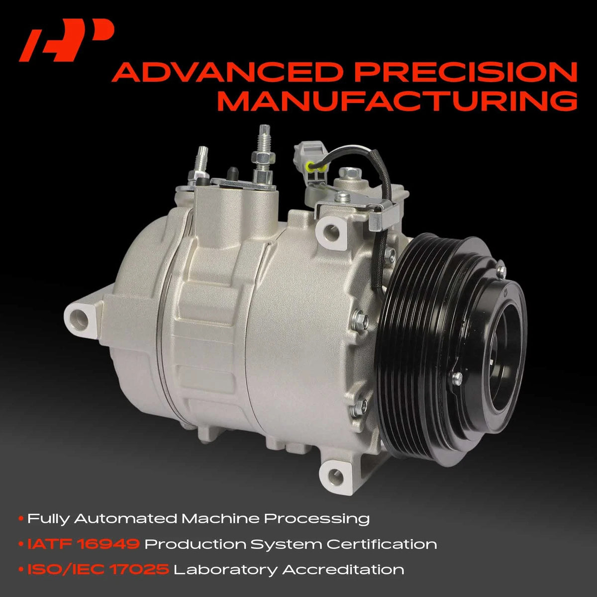 A/C Compressor with Clutch for Dodge Charger Challenger (2014–2023) 68158259AC, 68158259AD, 68158259AE, CO29209C