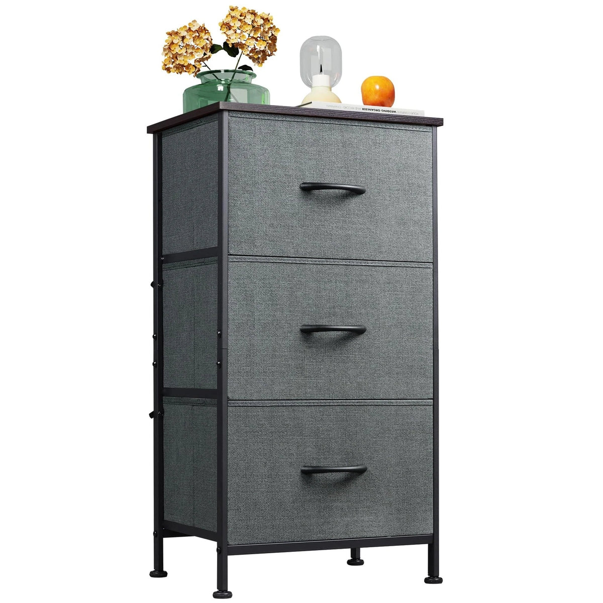 Dresser with 3 Drawers for Fabric Nightstand (No Part Numbers Supplied)