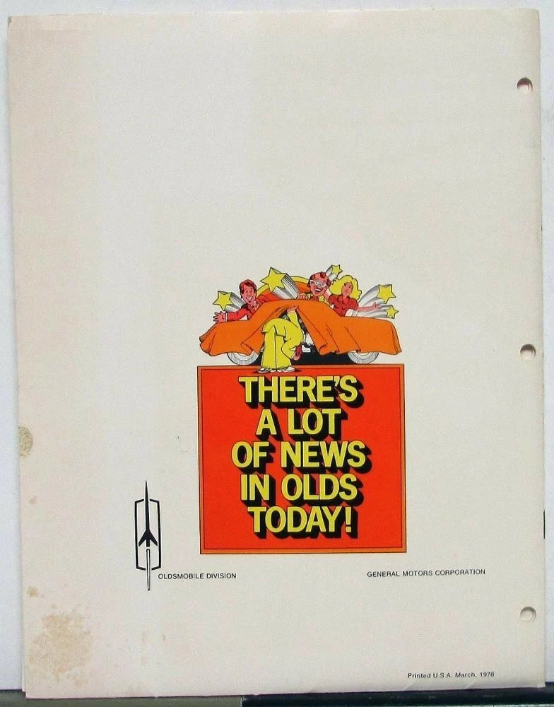 Dealers Advertising Merchandising Materials for Oldsmobile (1978)