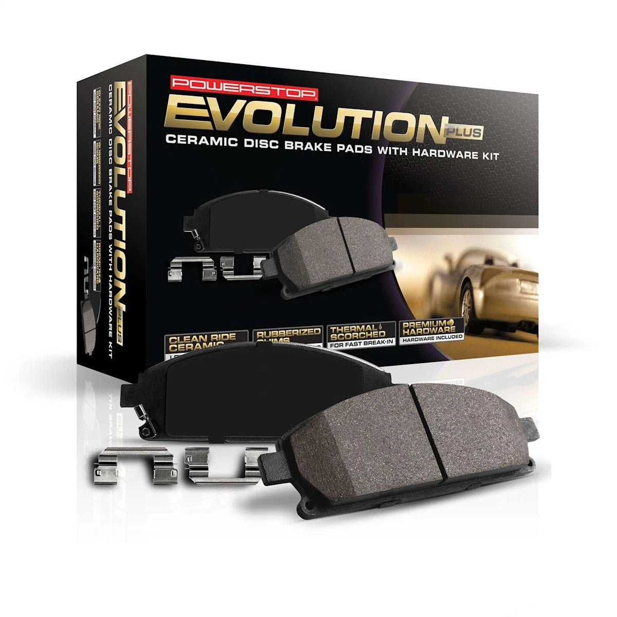2X Powerstop Brake Pad Set Rear for Ford F-250, Excursion (1999–2005) 17-757