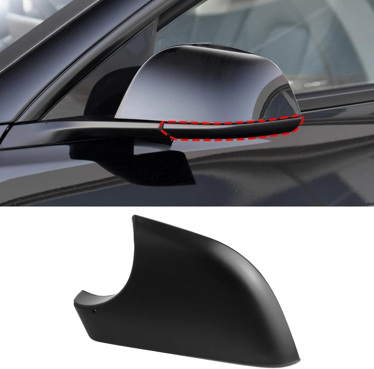Scratch-Resistant Mirror Lower Cover for Tesla Model 3 (2017–2025)