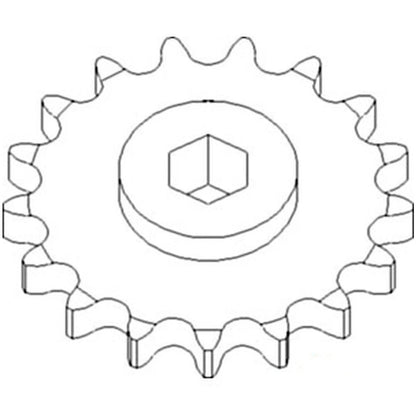 17 Tooth Sprocket for Row Unit (Speed Up)