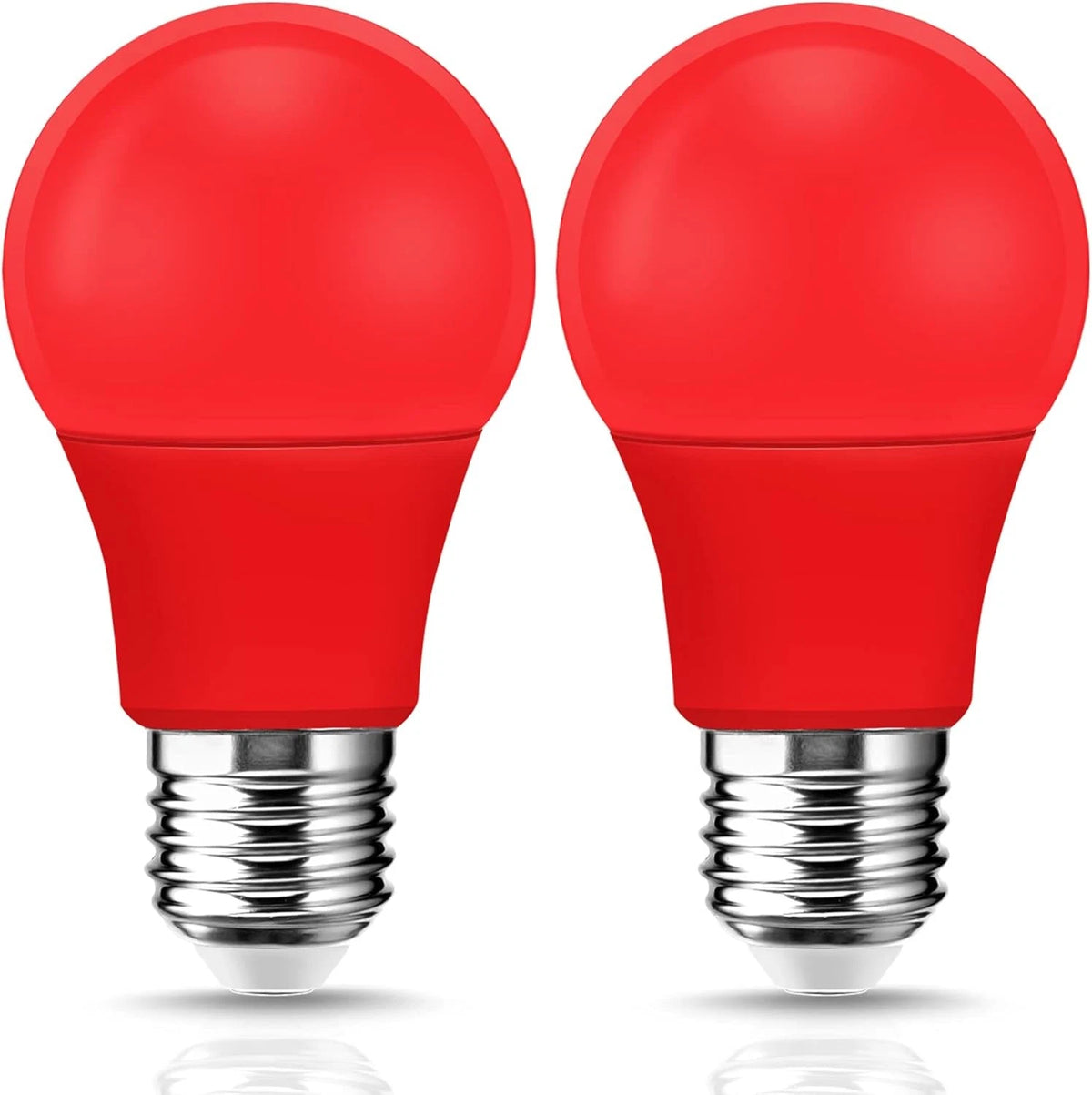 2X LED Red Light Bulb A19 for Various Applications (60W Equivalent)