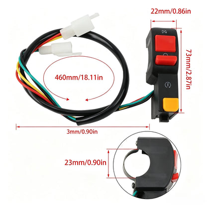Start Kill Light Switch Handlebar for 110cc 125cc ATV Dirt Bike Quad (DY106)