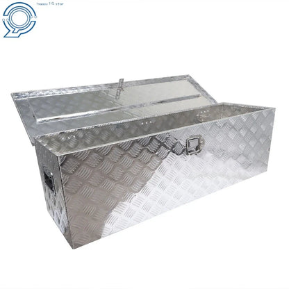 Flatbed Trailer Tool Box - Rectangular Aluminum 49" x 15" x 15