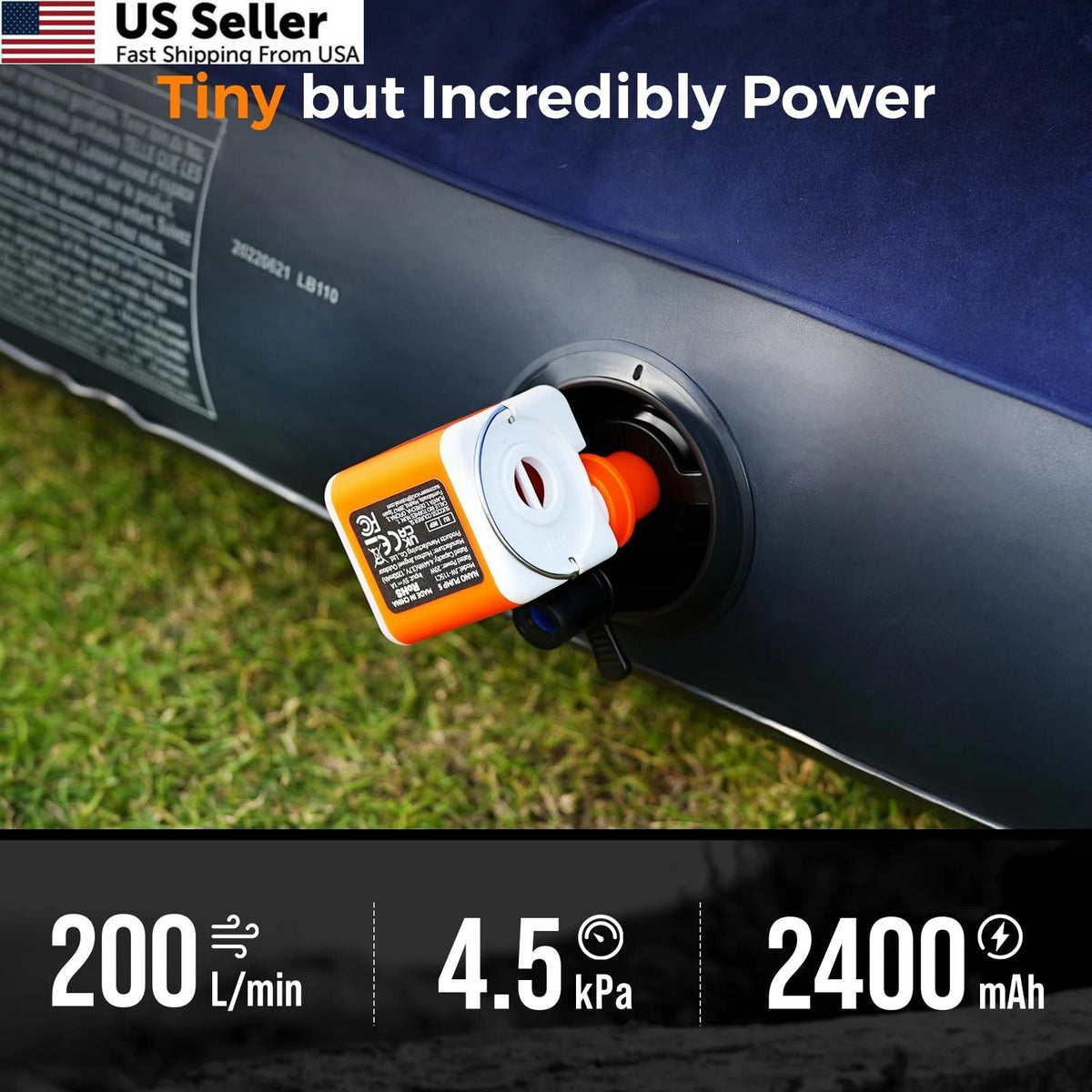 Portable Air Pump for Inflatables (2400mAh)