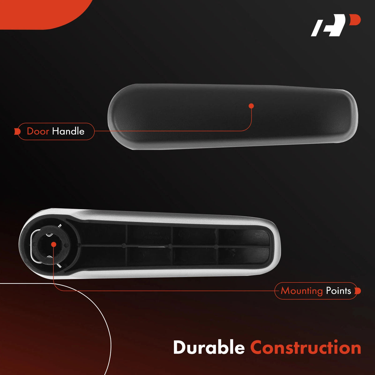 Rear Black Door Interior Handle for Honda Odyssey (1999–2004) 72620-S0X-A02ZA, 96511