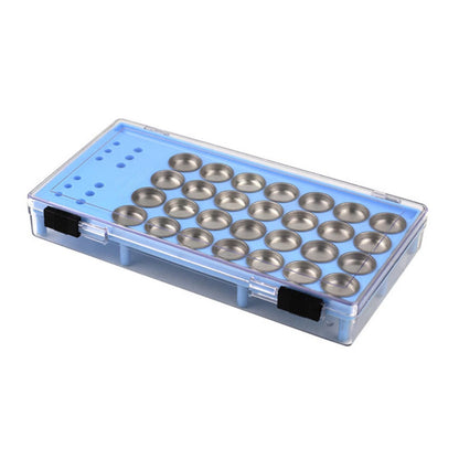 Dual-Layer Pigment Palette Storage Box for Gundam Coloring Tool