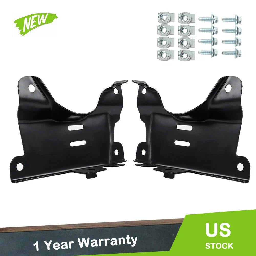 2X Outer Brackets for Front Bumper - Chevy Silverado 2500HD/3500HD 2007-2010
