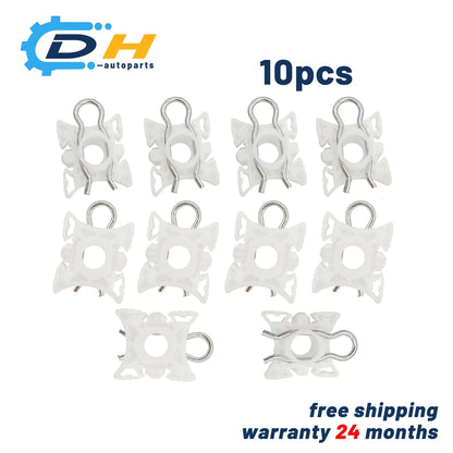 Set of 10 Window Regulator Sliding Pivot Clips for BMW E32 E34 E36 (51321938884)
