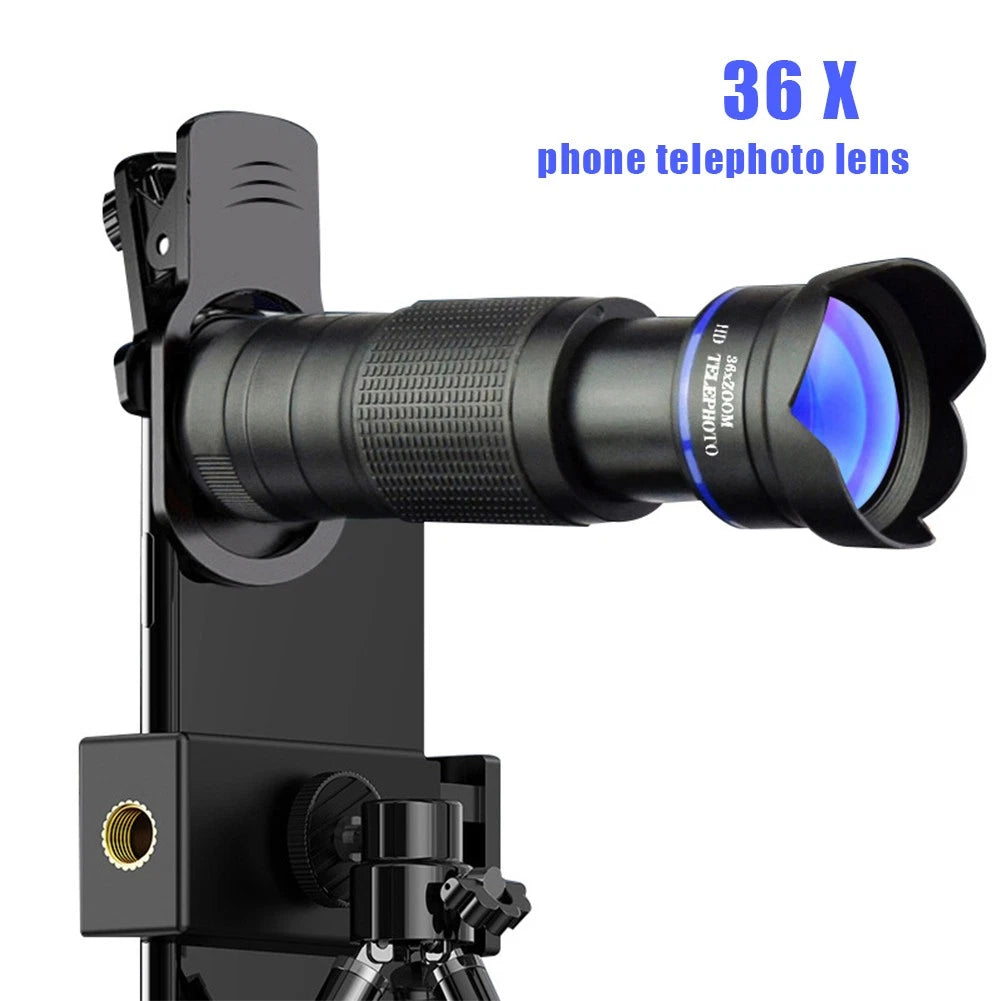 Wide Angle 36X Telephoto Lens for Phone Camera (Universal)
