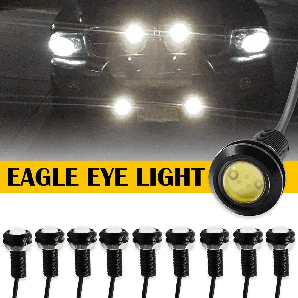 Set of 10 Eagle Eye Motor 9W White LED Bulbs