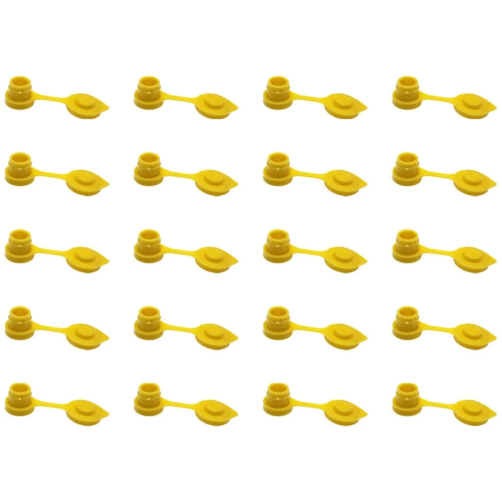 Set of 20 Yellow HD Gas Can Vent Caps for Rubbermaid Rotopax Anchor Eagle Gott
