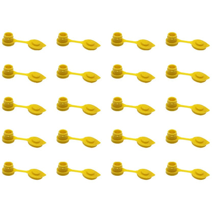 Set of 20 Yellow HD Gas Can Vent Caps for Rubbermaid Rotopax Anchor Eagle Gott