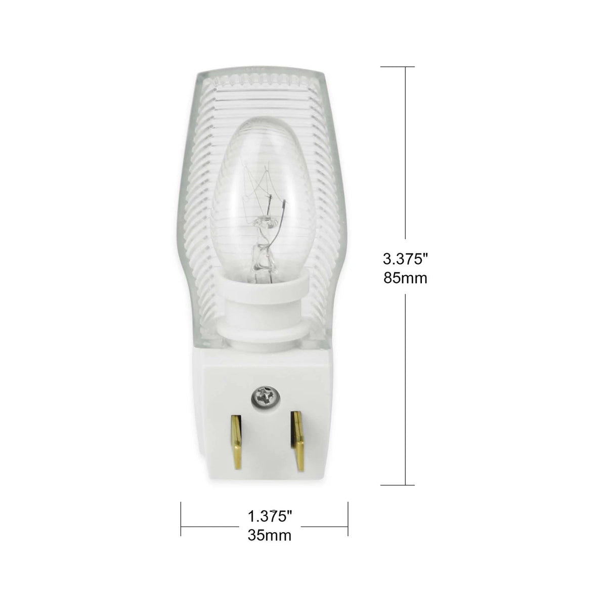 6 Pack Plug-in Night Light with Manual On/Off Switch, 7W White