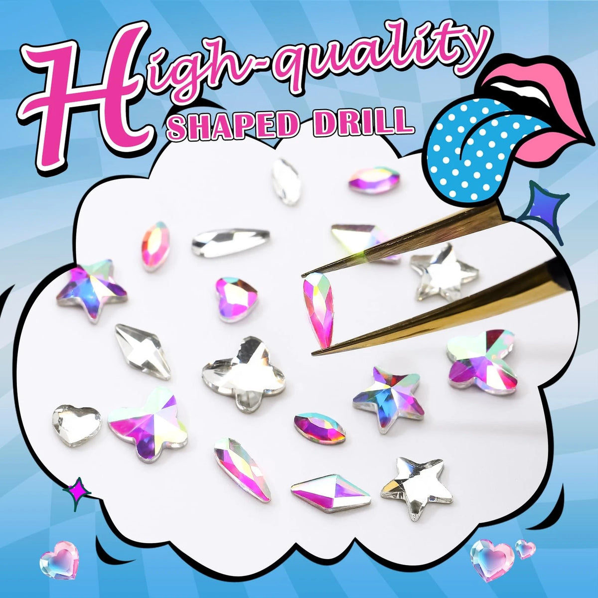 380 Pcs Teeth Gem Kit for DIY Tooth Crystals