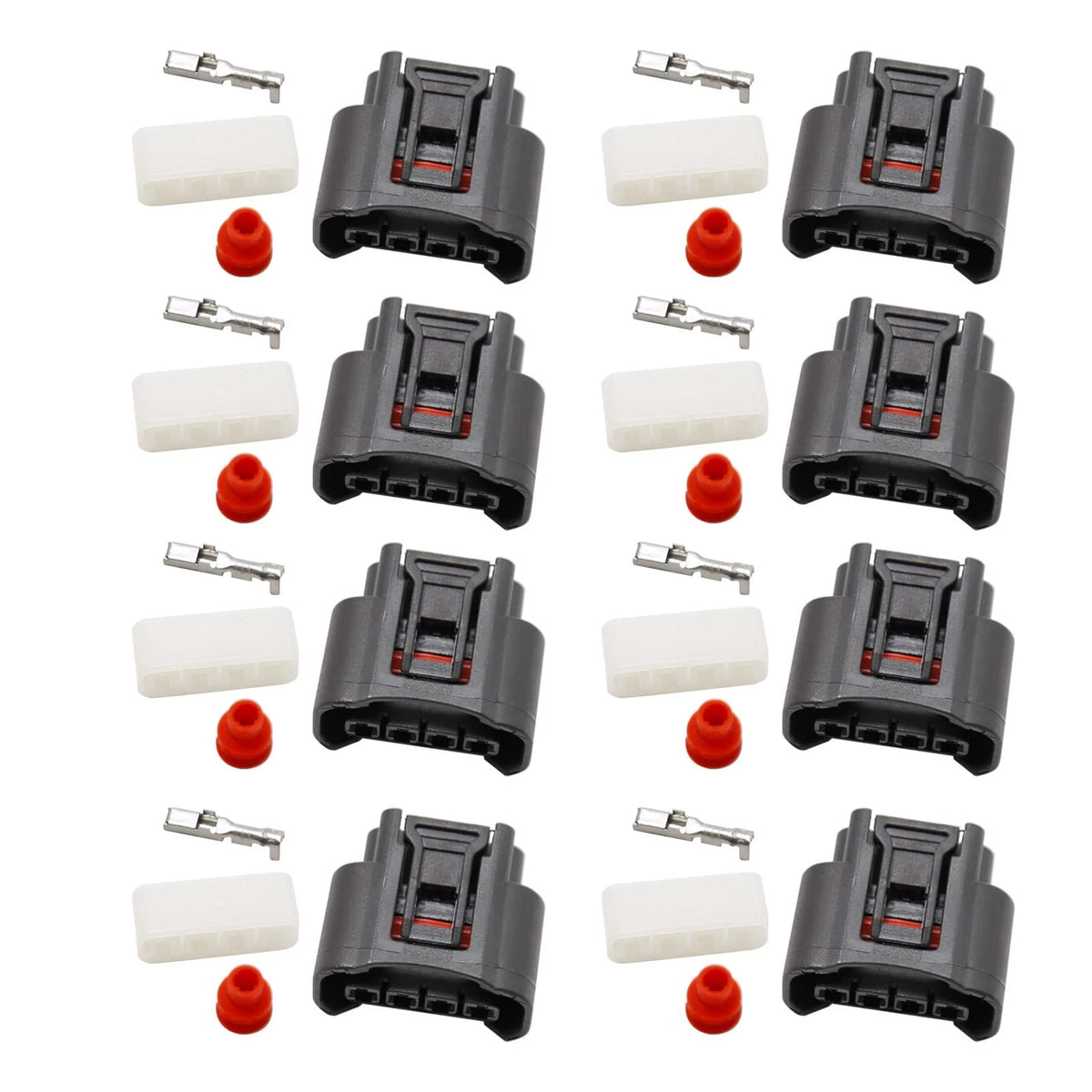 8Pcs Ignition Coil 4 Pin Plug Connector for Toyota