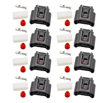 8Pcs Ignition Coil 4 Pin Plug Connector for Toyota