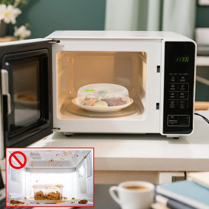 Set of 6 Microwave Splatter Covers, 10"-4.5", Clear