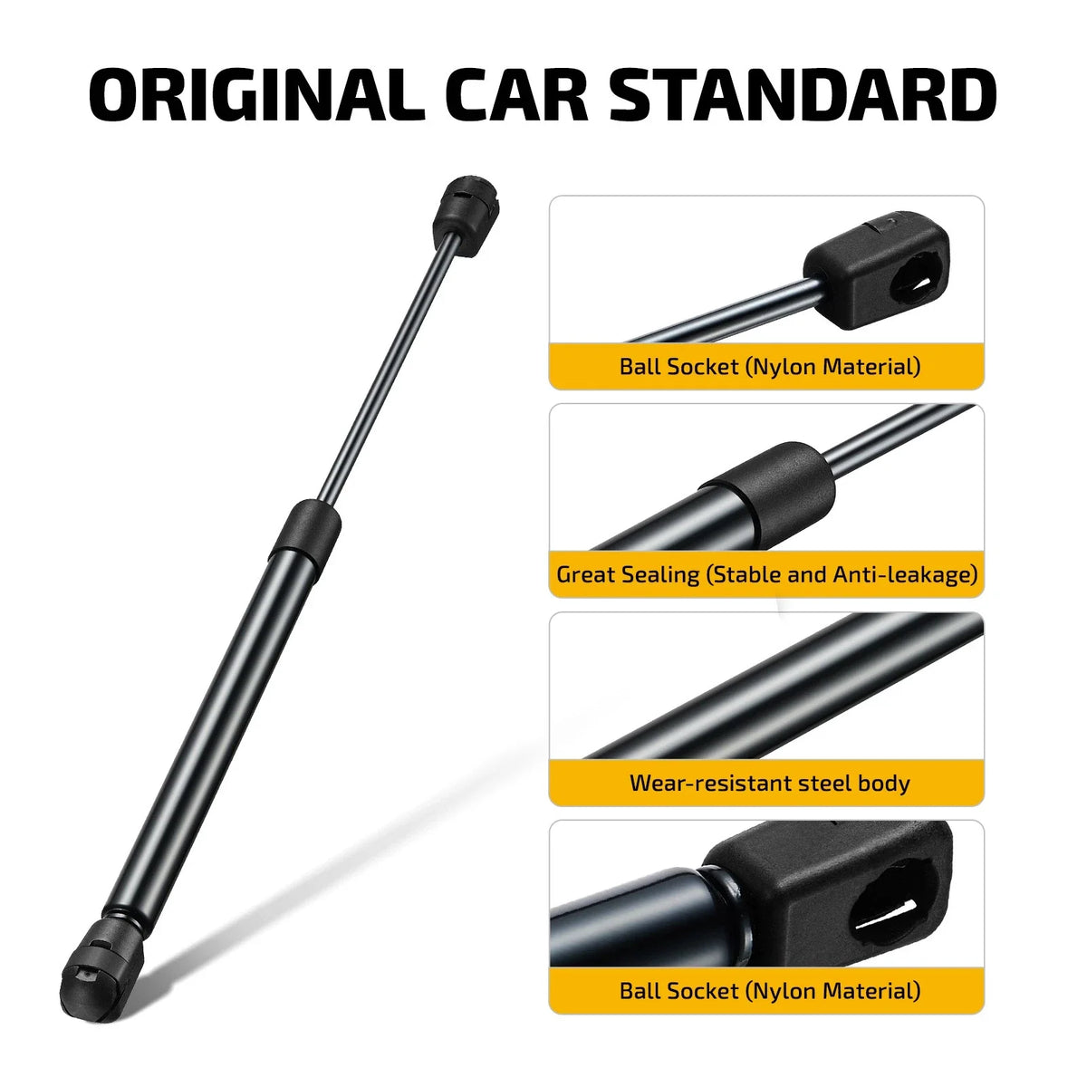Gas Spring Strut Shock Lift Supports 2X for Hilux N70 2005-2015