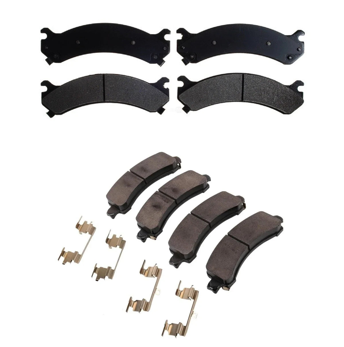 Set of 4 Brake Pads for Chevrolet Express/Savana 2500 (2003–2005) 8600Lb