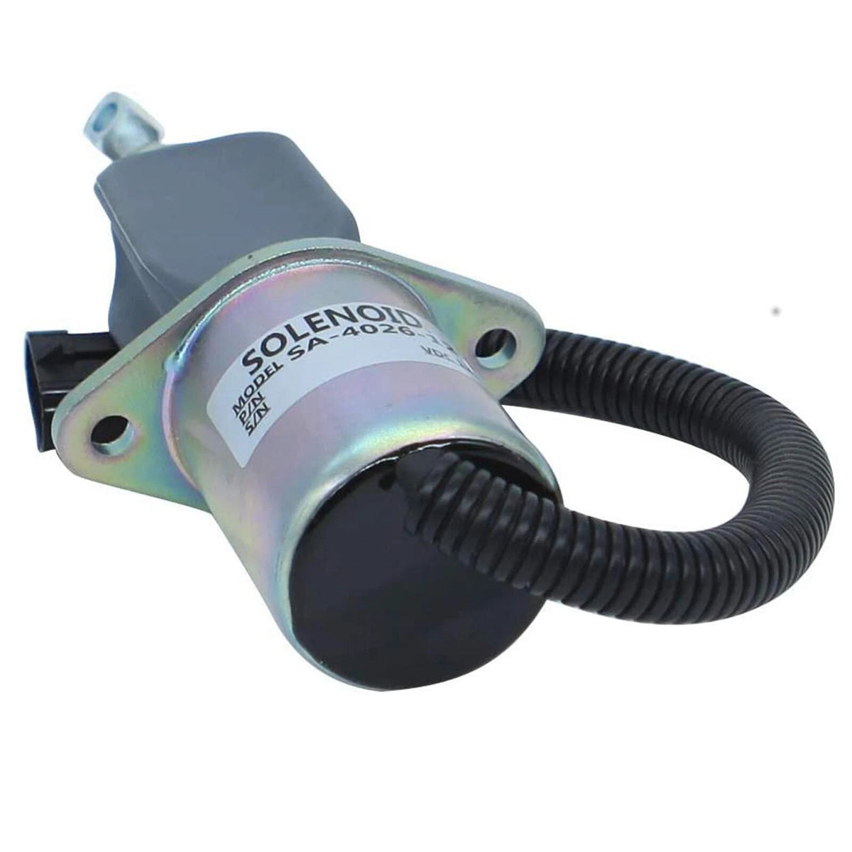 Fuel Shut Off Solenoid 12V for Cummins 5.9L & 8.3L (3919422, SA-4026-12)
