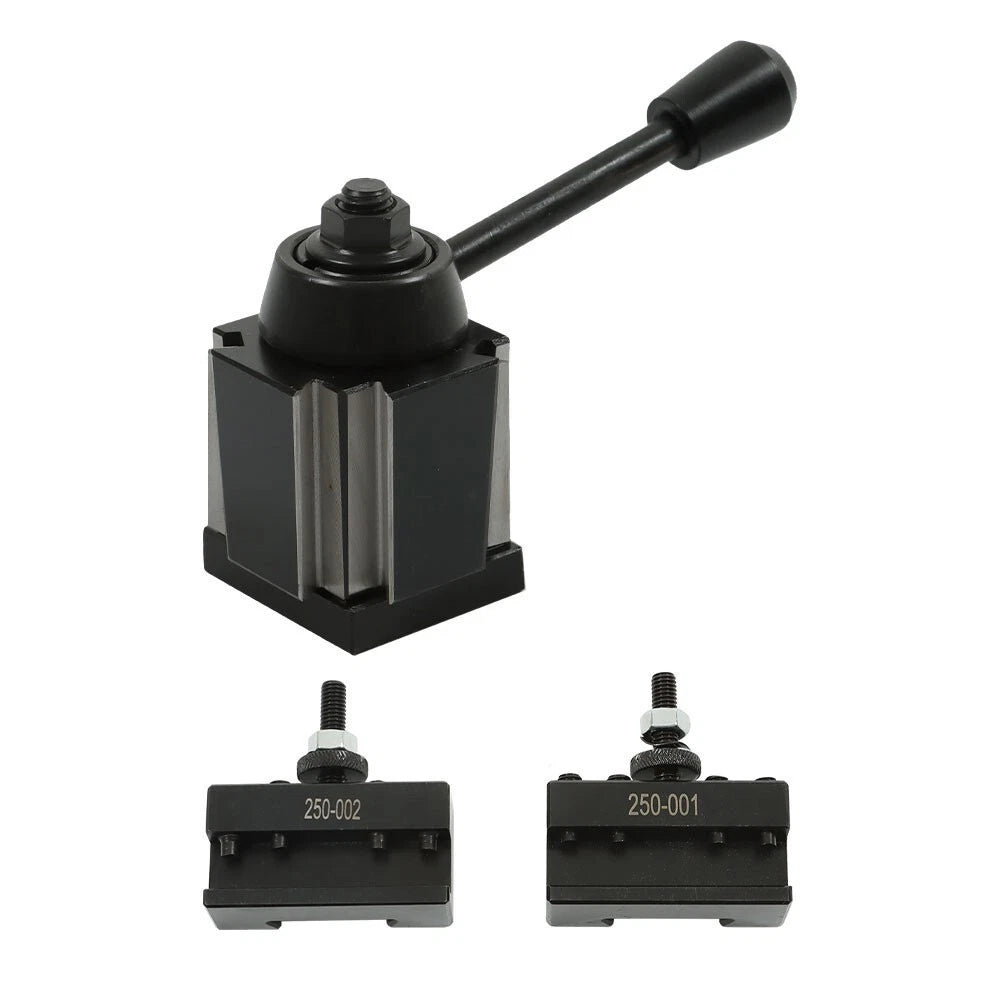 2X Swing Dia 8" OXA Wedge Type Tool Post + 2 Holders for Mini Lathe