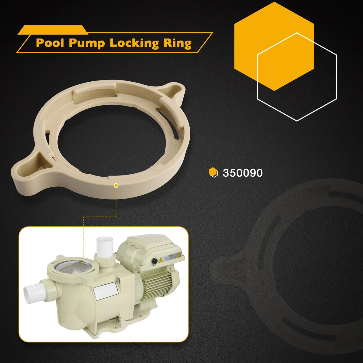 Locking Ring for Pentair Superflo Pool Pump Lid 350090