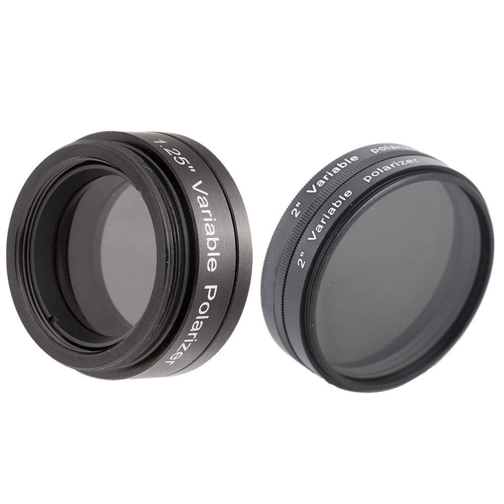 Variable Polarizing Filter Lens for Astronomical Telescope Eyepiece 1.25"/2"