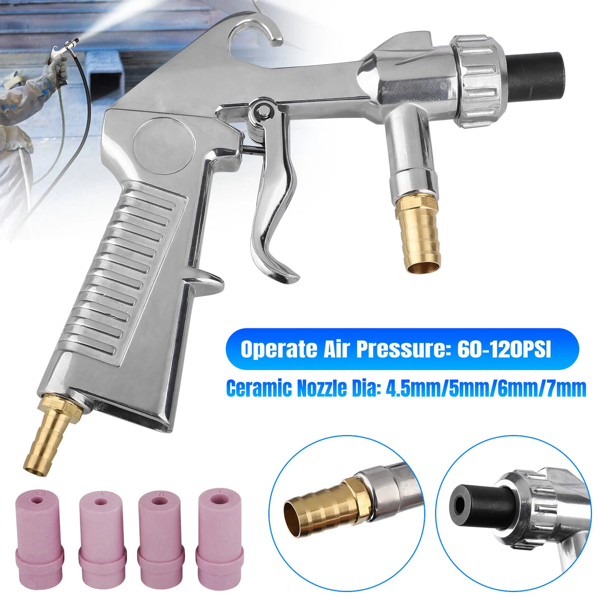Sandblaster Air Kit for Sandblasting Gun (No Part Numbers Supplied)