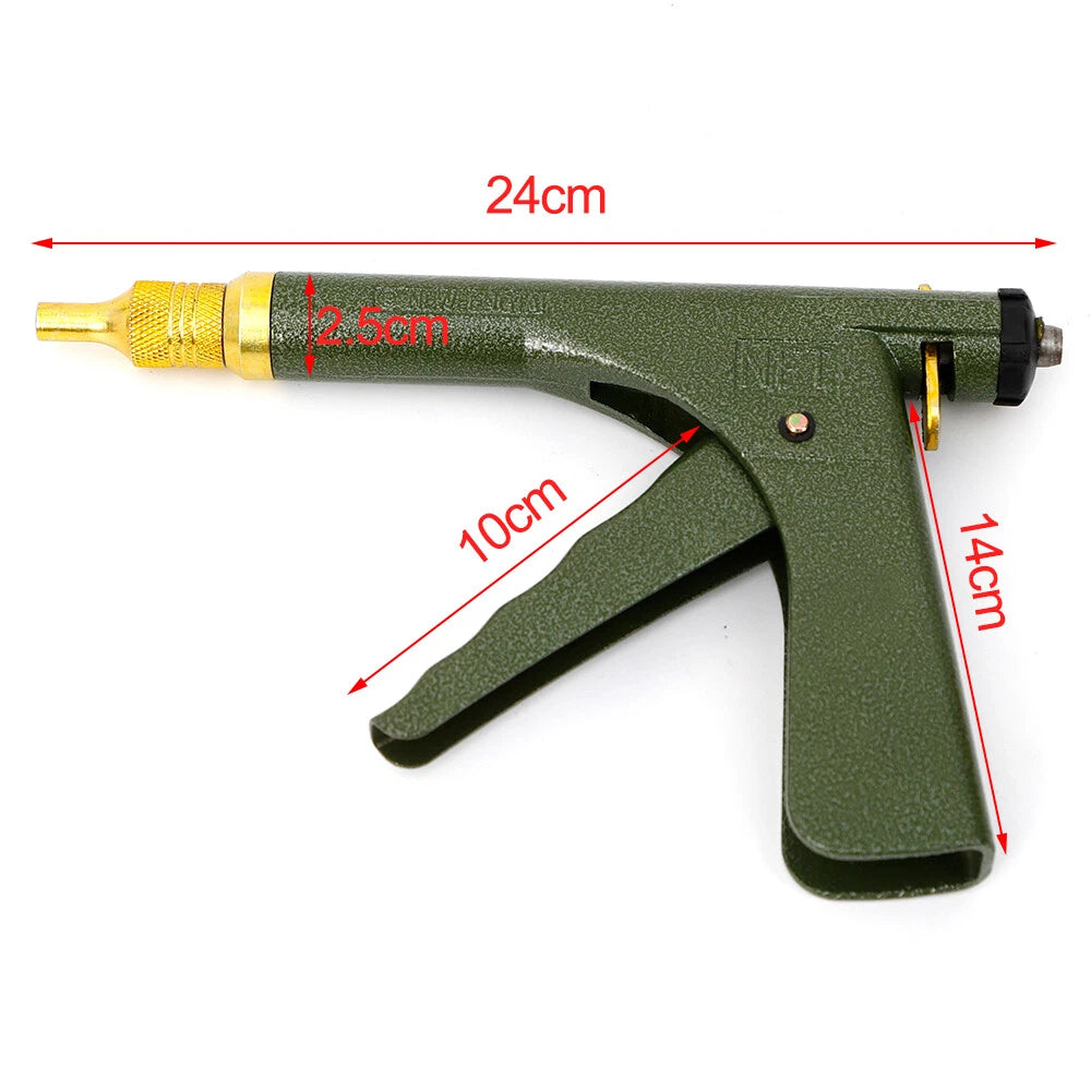 Tire Plugger Kit for Tubeless Tires - Repair Gun with Mushroom Plug Probe