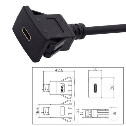 USB-C Type-C 10Gbps Extension Cable for Car Latch Mount