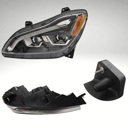 LED Headlight Blackout Driver Side for Kenworth T680 (2023–2023) AGO-01-350107LH