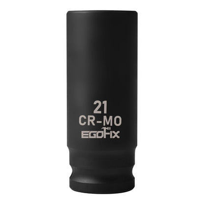 21mm Deep Impact Socket for EGOFIX 1/2" Drive (CR-MO)